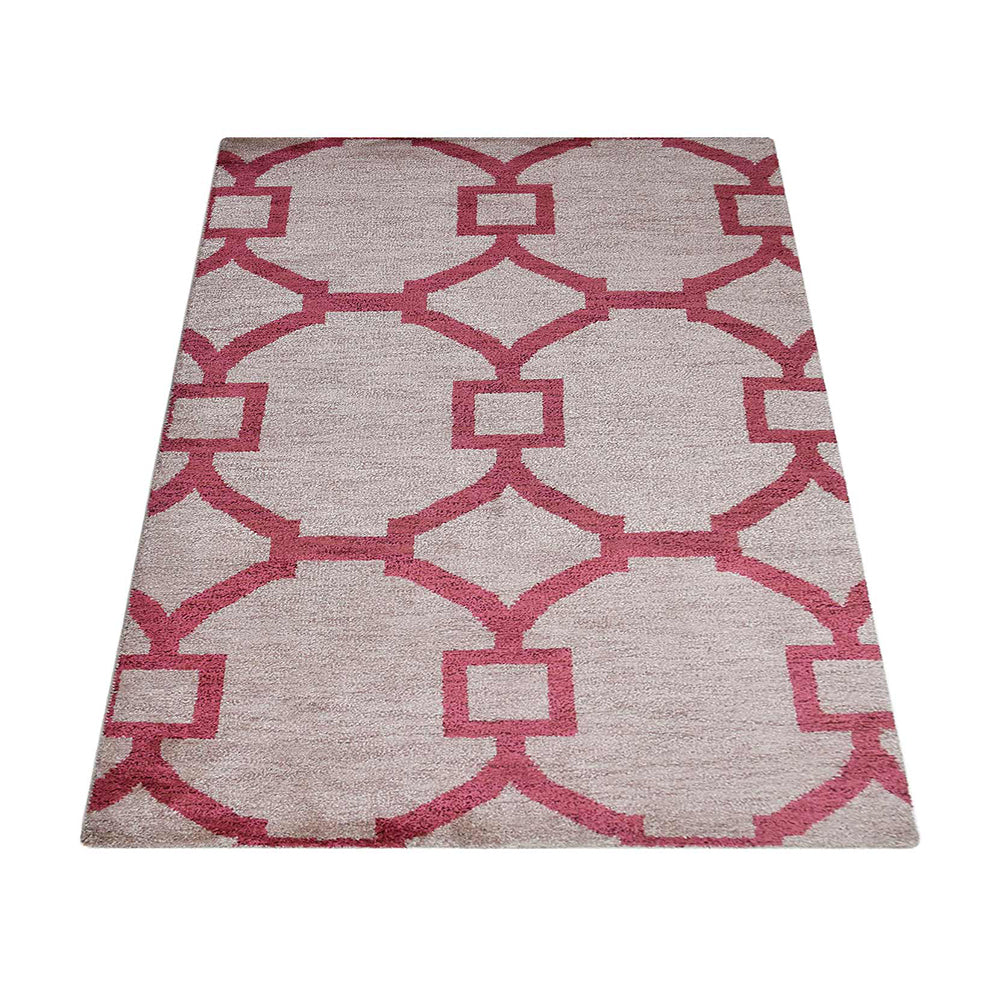 Striped Hand Knotted Rug