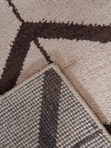 Parqueted Hand Knotted Rug