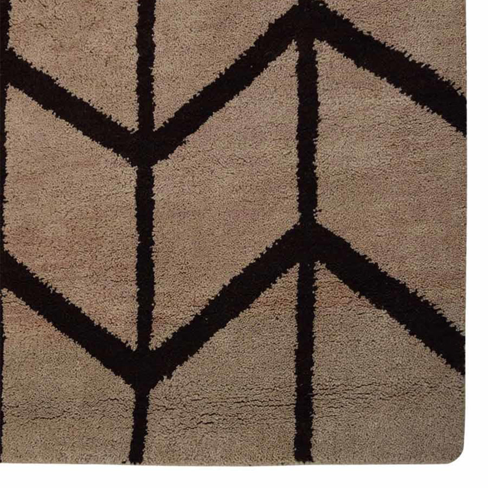 Parqueted Hand Knotted Rug