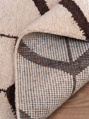 Parqueted Hand Knotted Rug