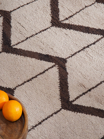 Parqueted Hand Knotted Rug