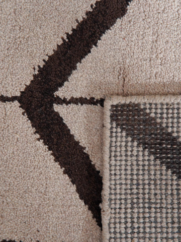 Parqueted Hand Knotted Rug