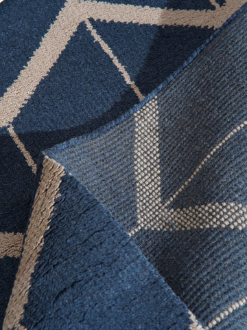 Parqueted Hand Knotted Rug