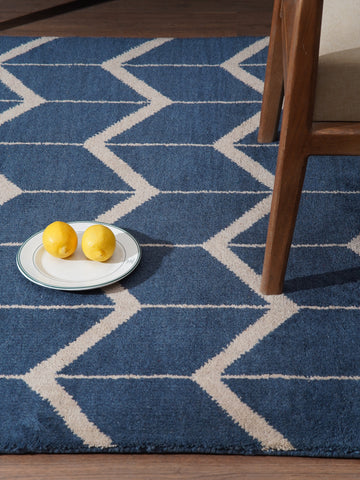 Parqueted Hand Knotted Rug