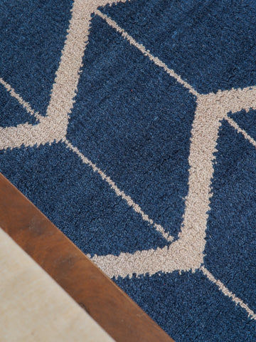 Parqueted Hand Knotted Rug