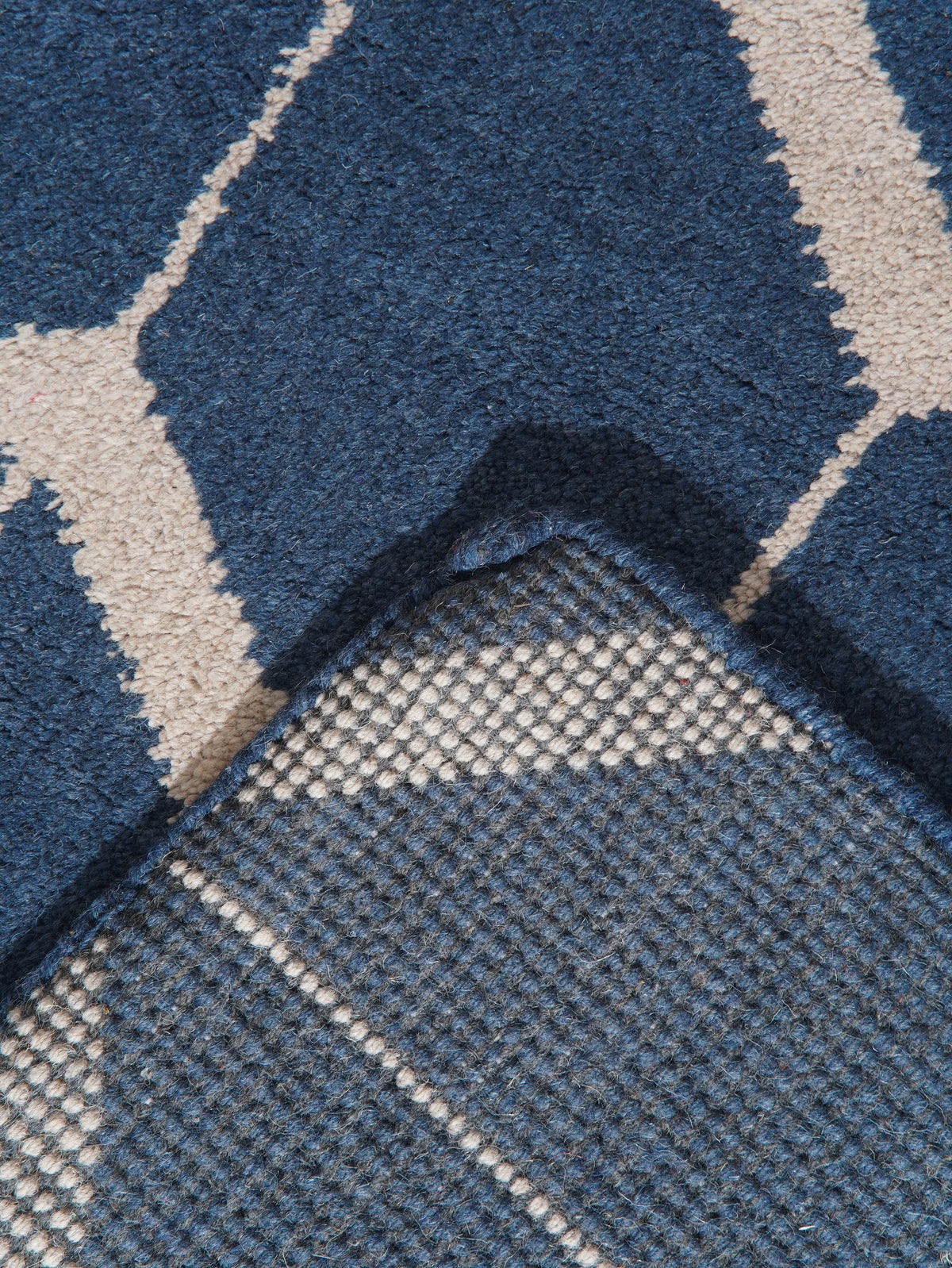 Parqueted Hand Knotted Rug