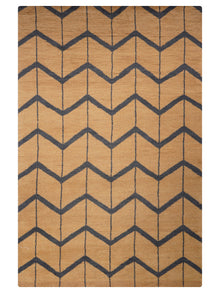 Parqueted Hand Knotted Rug