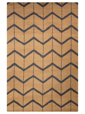 Parqueted Hand Knotted Rug