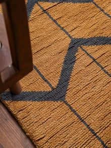 Parqueted Hand Knotted Rug