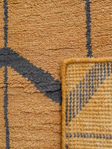 Parqueted Hand Knotted Rug