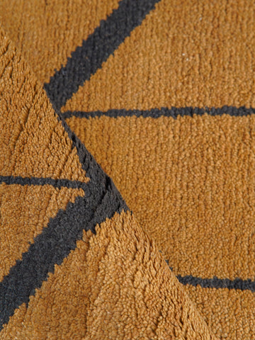 Parqueted Hand Knotted Rug