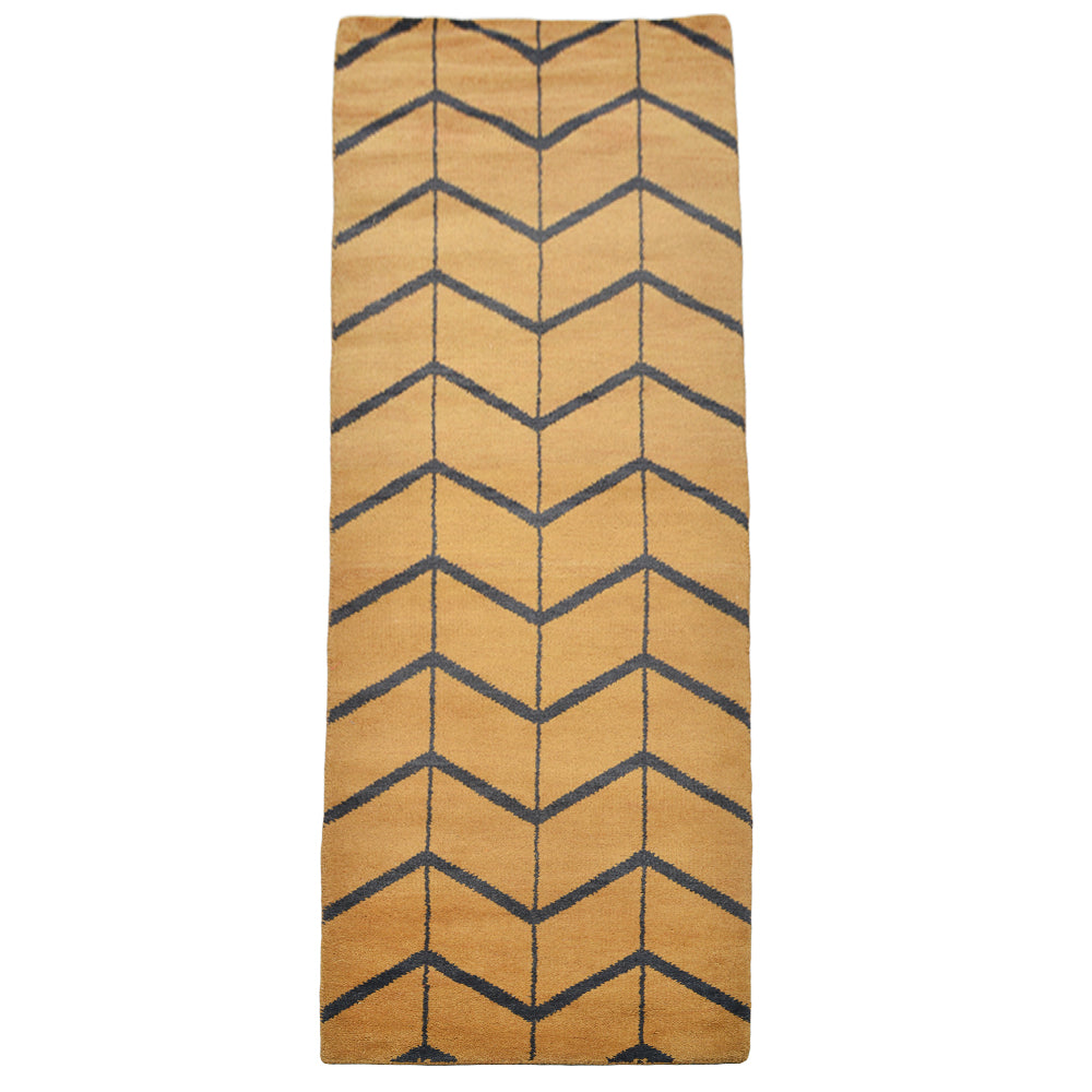 Parqueted Hand Knotted Rug