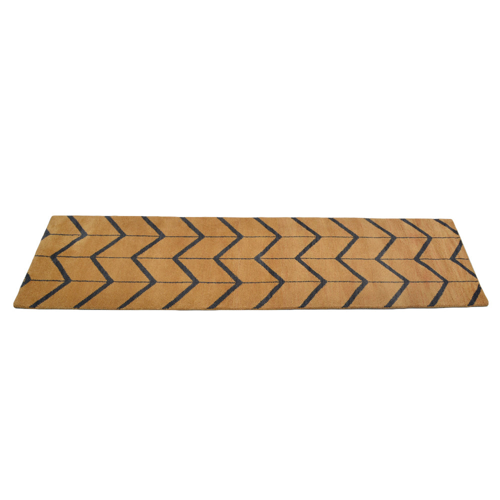 Parqueted Hand Knotted Rug