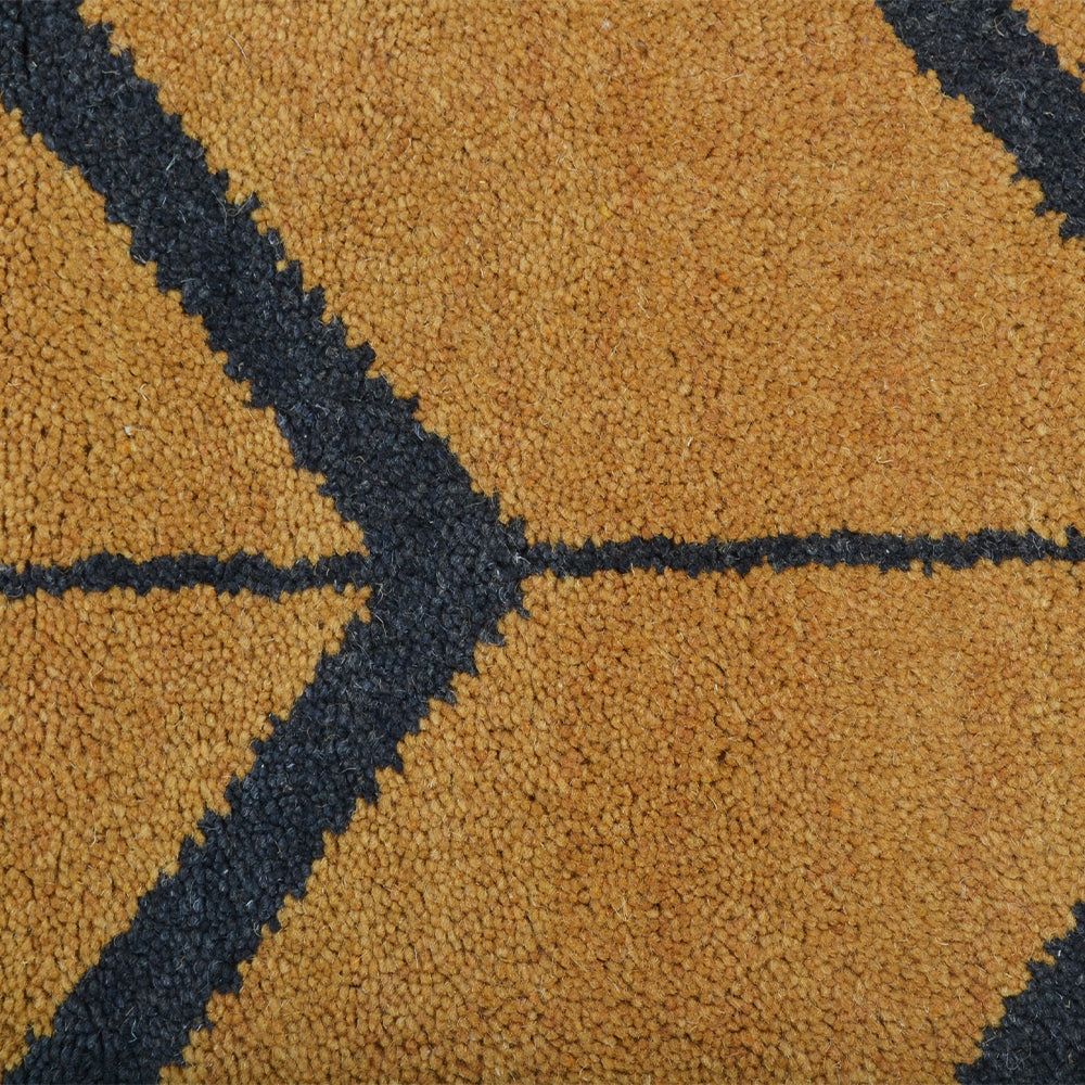 Parqueted Hand Knotted Rug