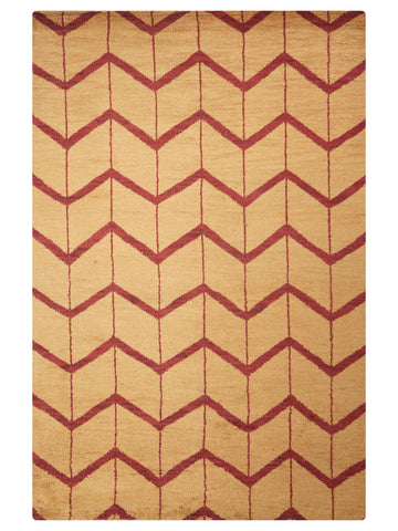 Parqueted Hand Knotted Rug