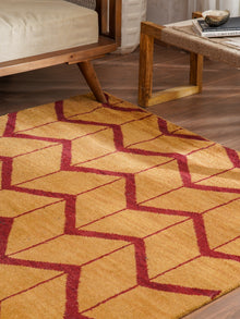 Parqueted Hand Knotted Rug