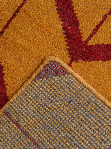 Parqueted Hand Knotted Rug