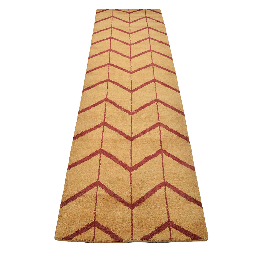Parqueted Hand Knotted Rug