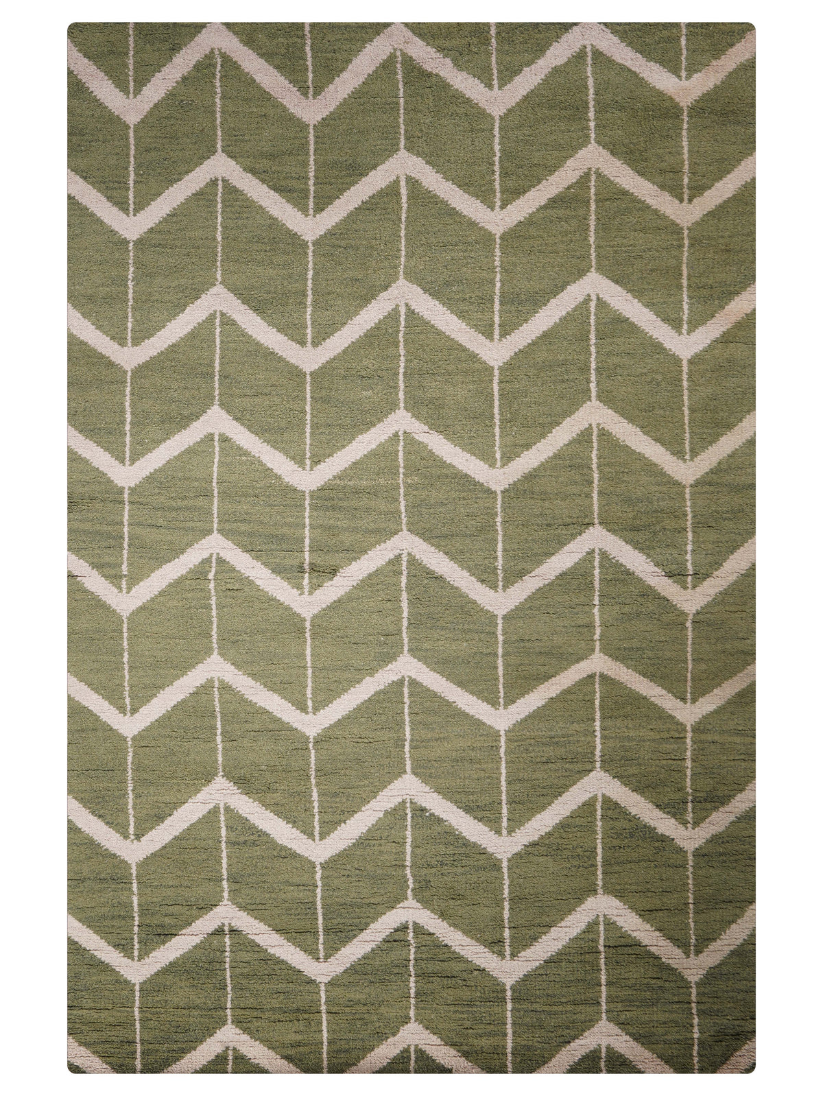 Parqueted Hand Knotted Rug