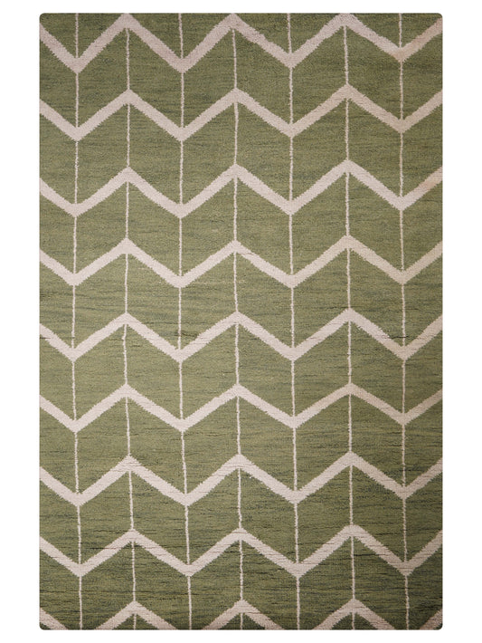 Parqueted Hand Knotted Rug