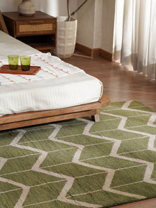 Parqueted Hand Knotted Rug