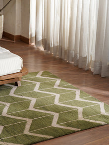 Parqueted Hand Knotted Rug