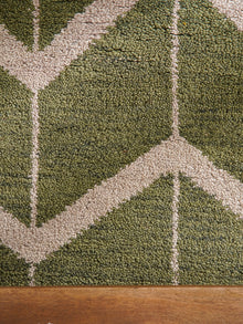 Parqueted Hand Knotted Rug