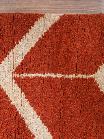 Parqueted Hand Knotted Rug