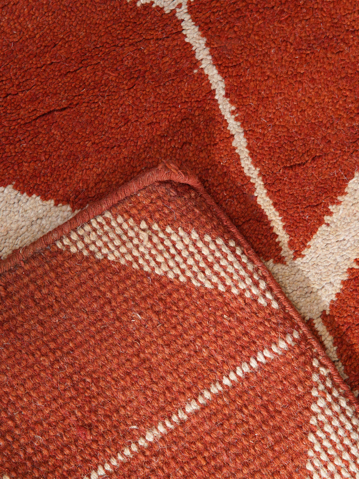 Parqueted Hand Knotted Rug