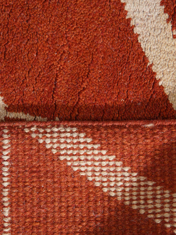 Parqueted Hand Knotted Rug