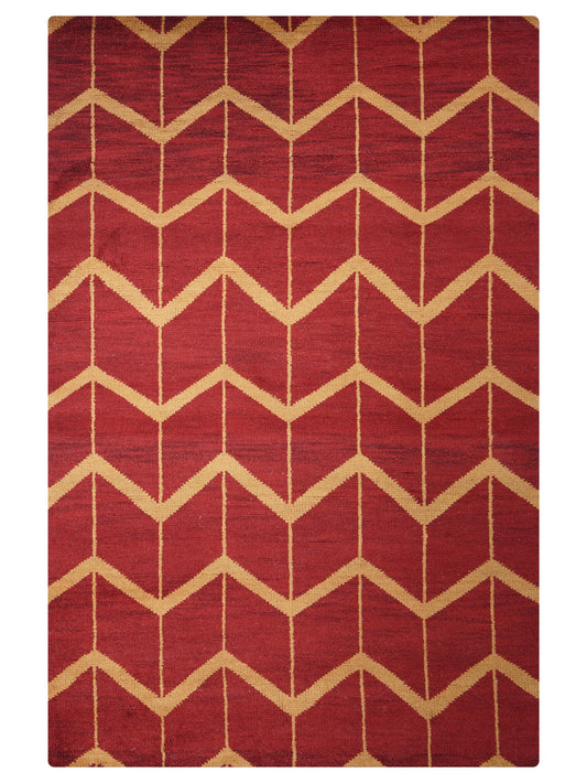 Parqueted Hand Knotted Rug