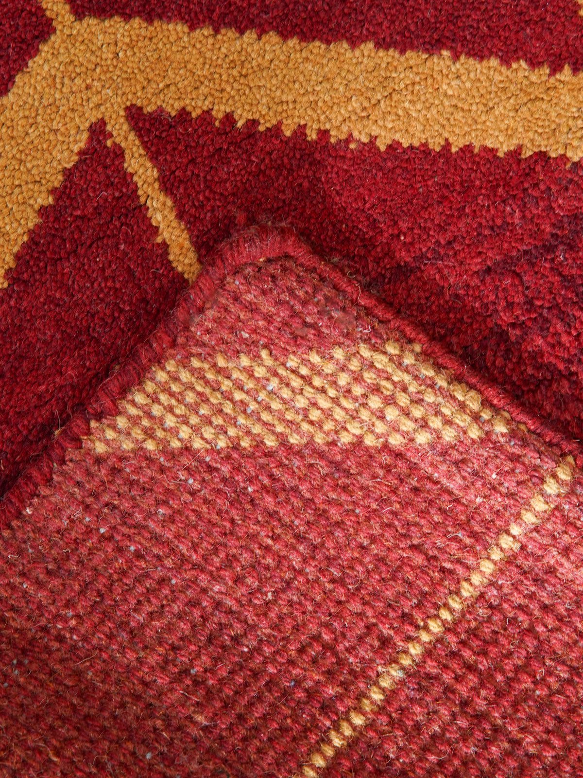 Parqueted Hand Knotted Rug