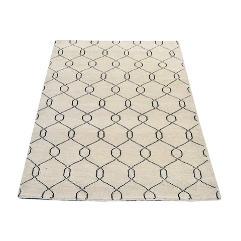 Quadrilateral Hand Knotted Rug