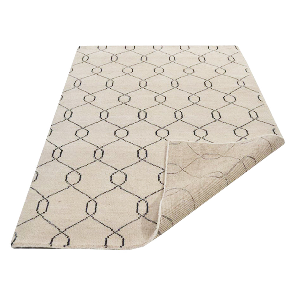 Quadrilateral Hand Knotted Rug