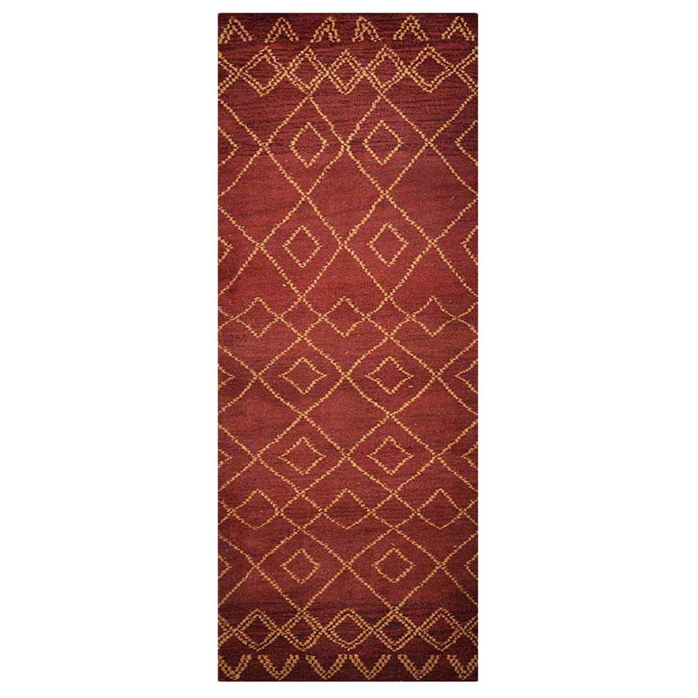 Latticed Hand Knotted Rug