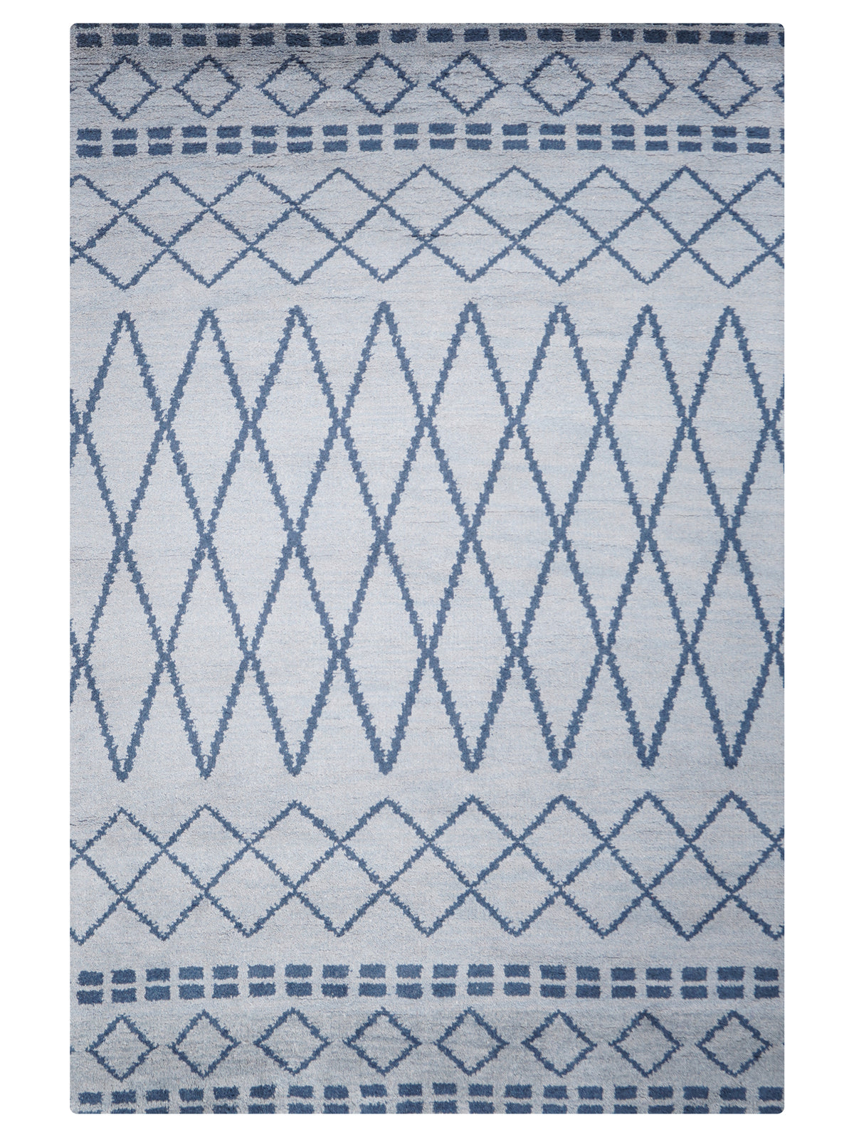 Latticed Hand Knotted Rug
