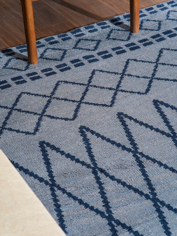 Latticed Hand Knotted Rug