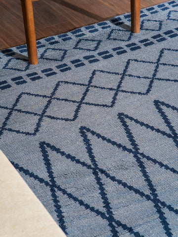 Latticed Hand Knotted Rug