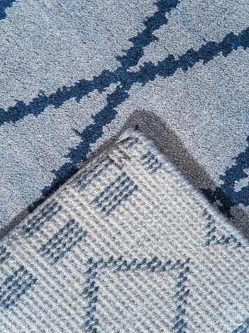 Latticed Hand Knotted Rug