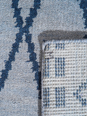 Latticed Hand Knotted Rug