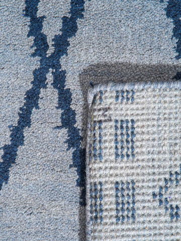 Latticed Hand Knotted Rug