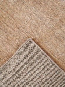 Hand Knotted Wool Beige Solid Area Rug