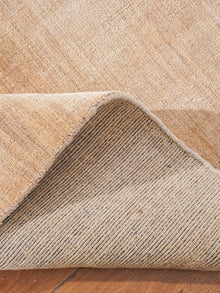 Hand Knotted Wool Beige Solid Area Rug