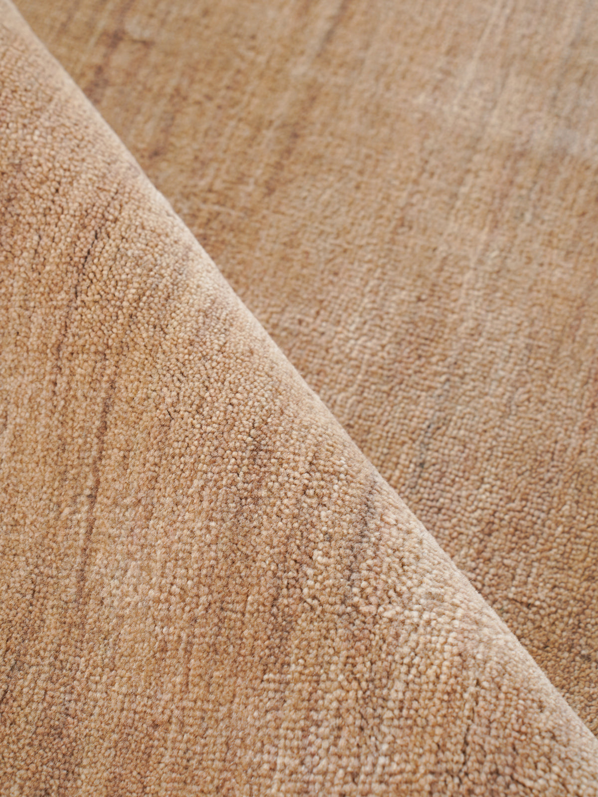 Hand Knotted Wool Beige Solid Area Rug