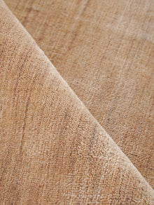 Hand Knotted Wool Beige Solid Area Rug