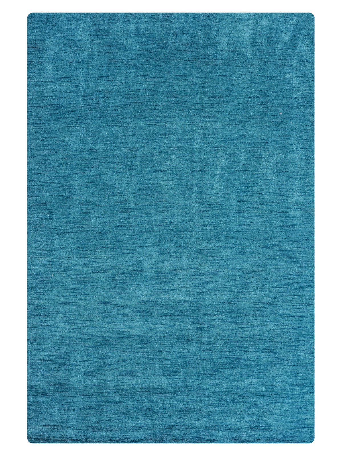 Hand Knotted Wool Blue Solid Area Rug