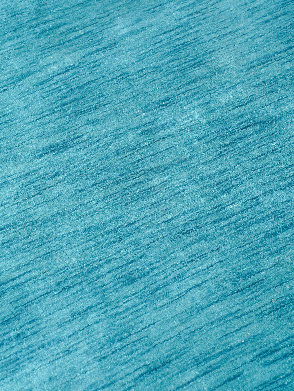Hand Knotted Wool Blue Solid Area Rug