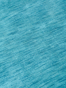 Hand Knotted Wool Blue Solid Area Rug