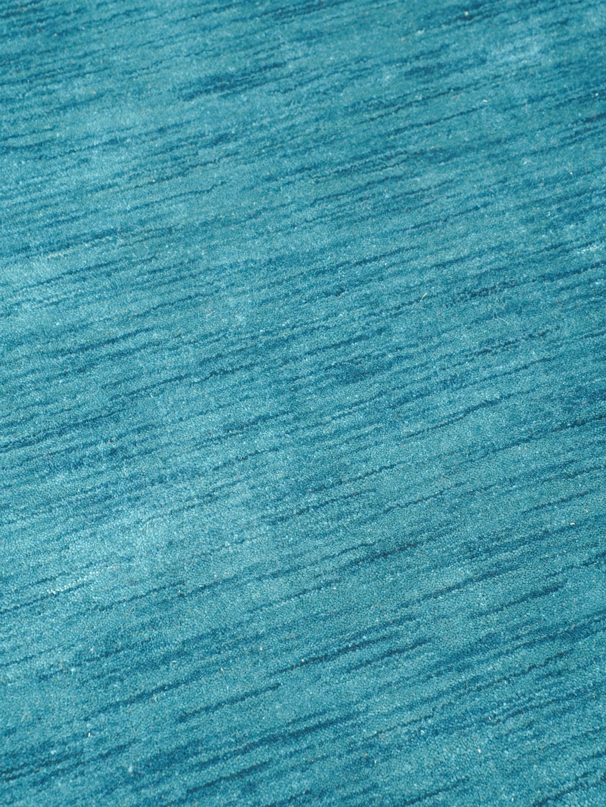 Hand Knotted Wool Blue Solid Area Rug