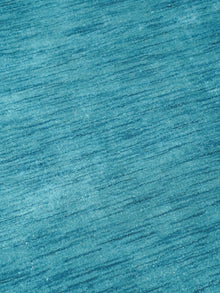 Hand Knotted Wool Blue Solid Area Rug